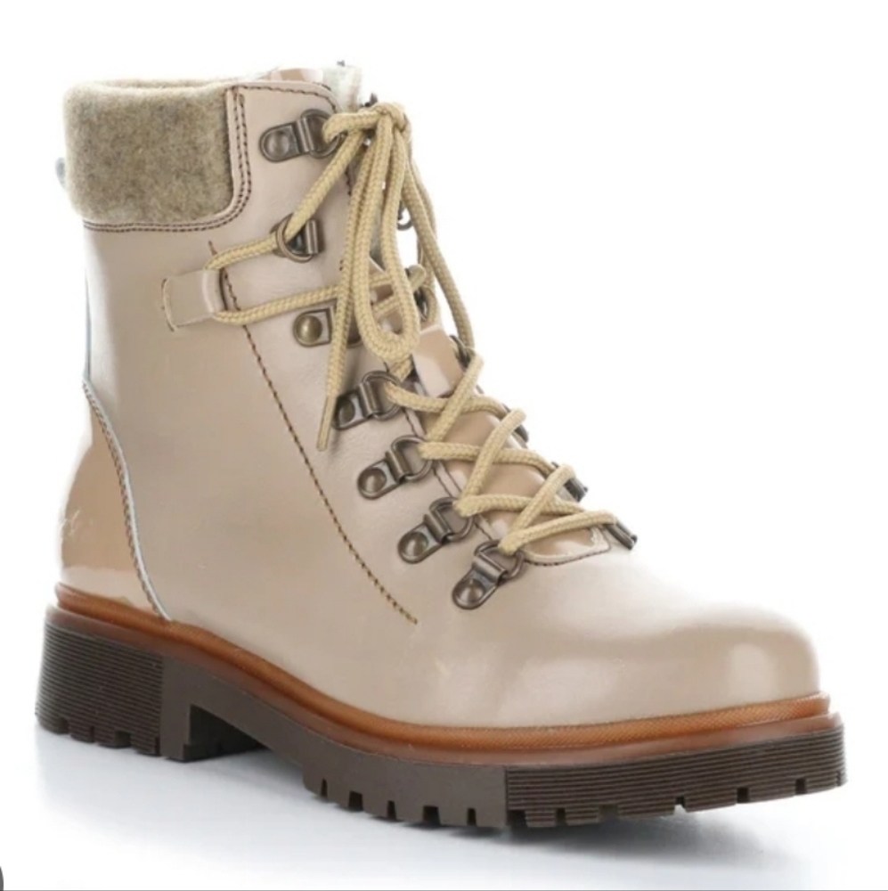 BOS & CO | Axel waterproof leather laceup combat lugged sole boots